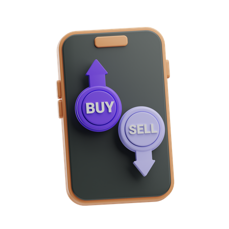 Buying and Selling  3D Icon