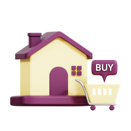 Buying House 3D Icon