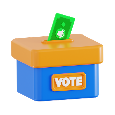 Buying Vote  3D Icon