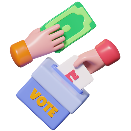 Buying Vote  3D Icon