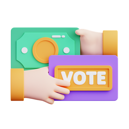 Buying Vote  3D Icon