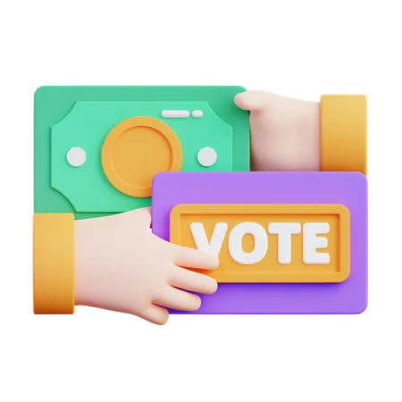 Buying Vote  3D Icon