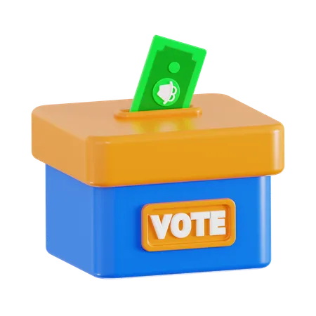 Buying Vote  3D Icon