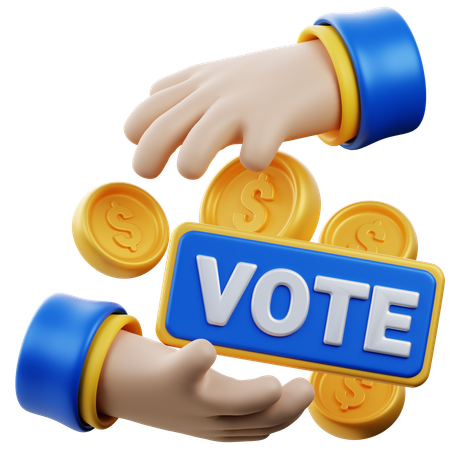 Buying Vote  3D Icon