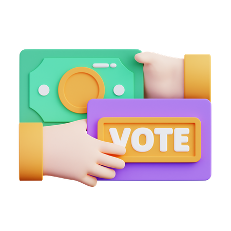 Buying Vote  3D Icon