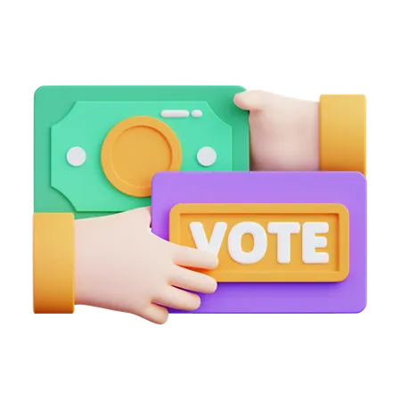 Buying Vote  3D Icon