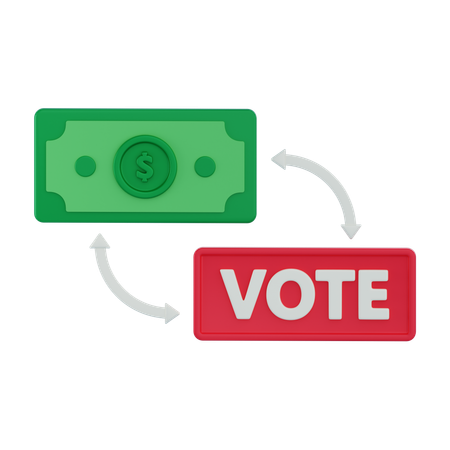 Buying Vote  3D Icon