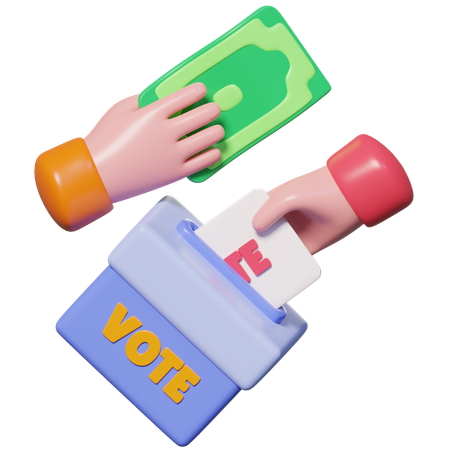 Buying Vote  3D Icon