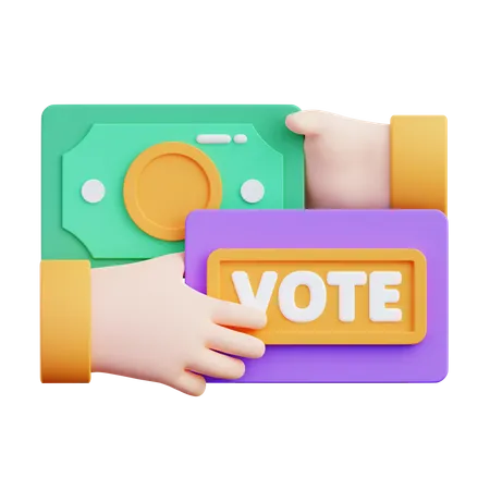 Buying Vote 3D Icon