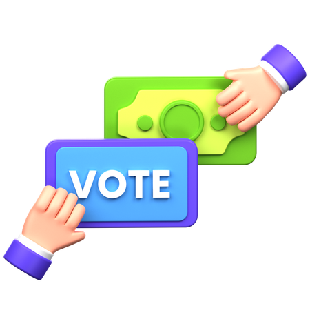 Buying Votes  3D Icon