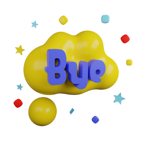 BYE  3D Icon