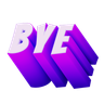 3d bye logo