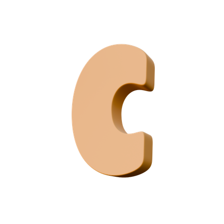 C  3D Icon