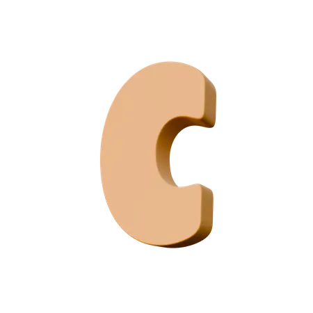 C  3D Icon