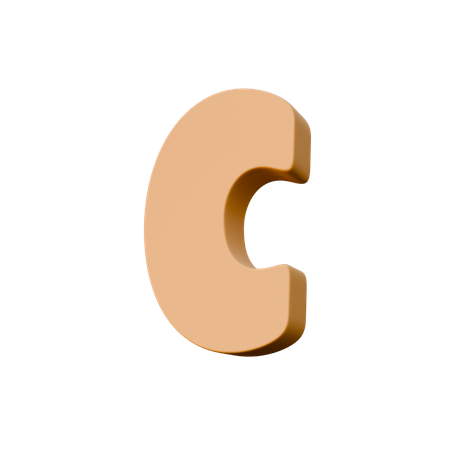 C  3D Icon