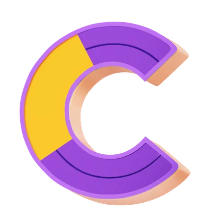 C  3D Icon
