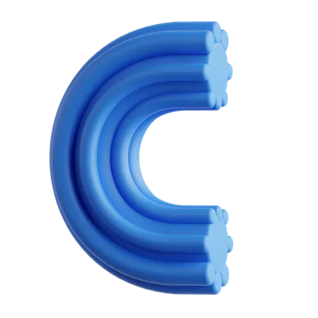 C  3D Icon