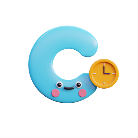 C  3D Icon