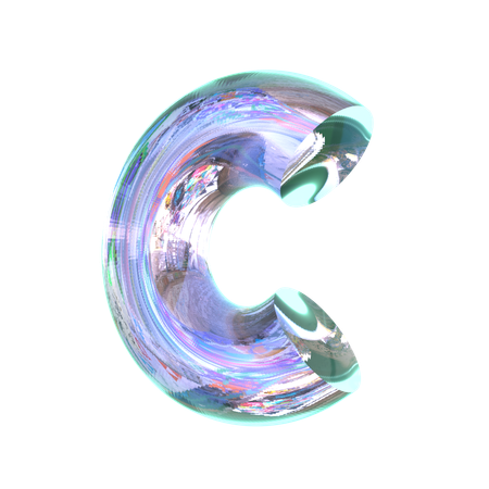 C Abstract Shape  3D Icon