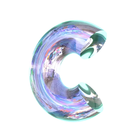 C Abstract Shape  3D Icon