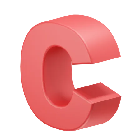 Alfabeto c  3D Icon