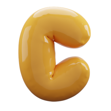 C Alphabet  3D Icon