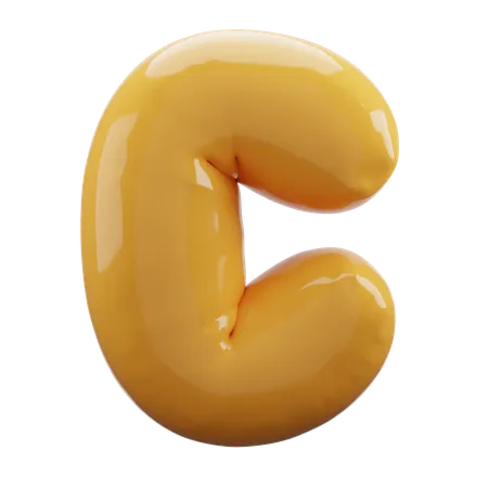 C Alphabet  3D Icon