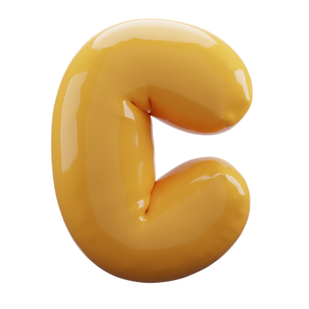 C  Alphabet  3D Icon