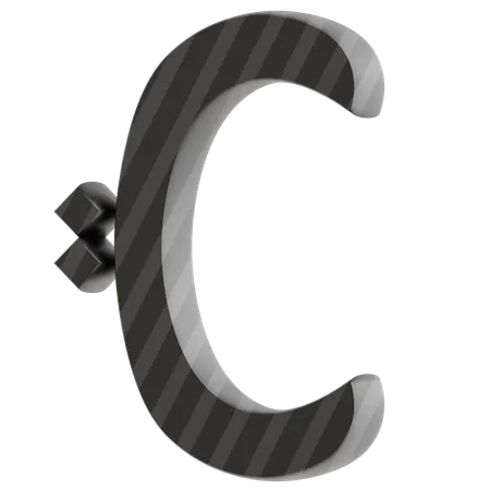 C Alphabet  3D Icon