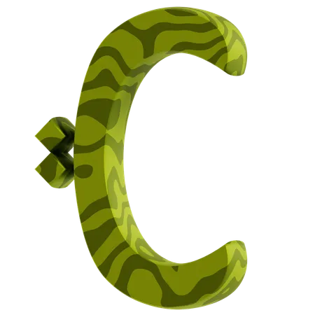 C Alphabet  3D Icon