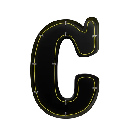 C Alphabet  3D Icon