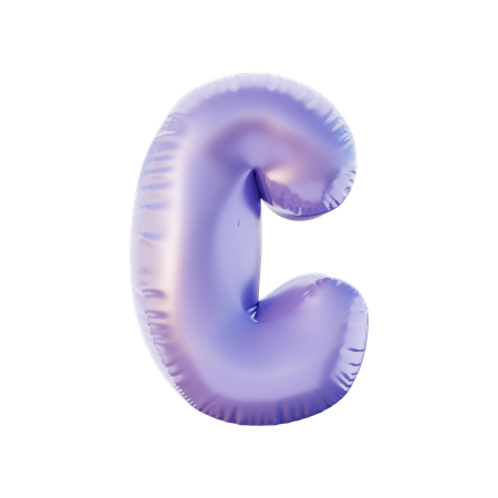 C Alphabet 3D Illustration