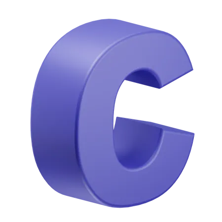 C Alphabet  3D Illustration
