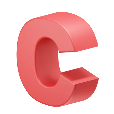 C Alphabet  3D Icon