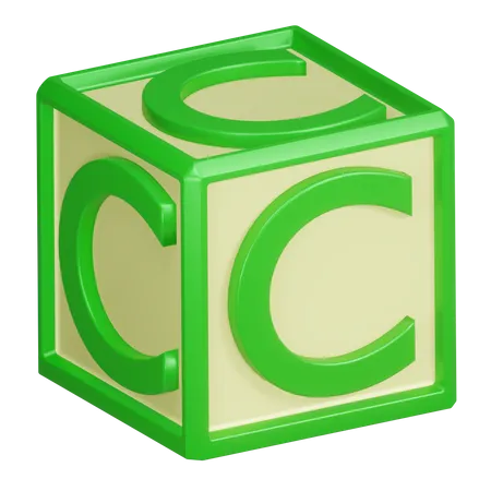 C Alphabet Letter  3D Icon