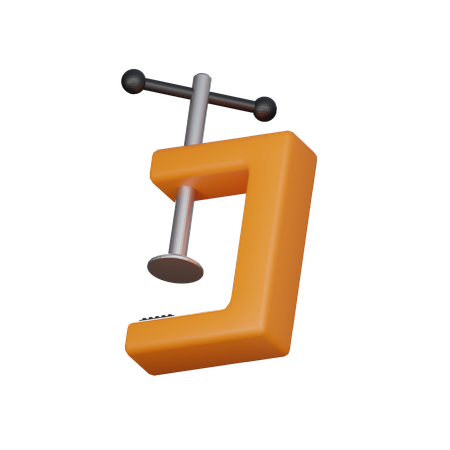 C-Clamp  3D Icon