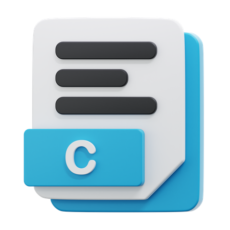 C FILE  3D Icon