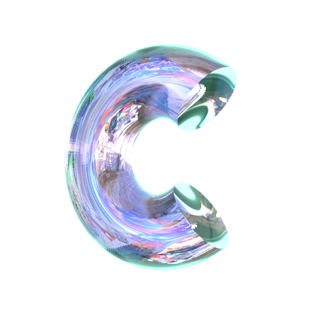 Forme abstraite C  3D Icon