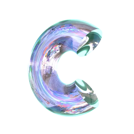 Forme abstraite C  3D Icon