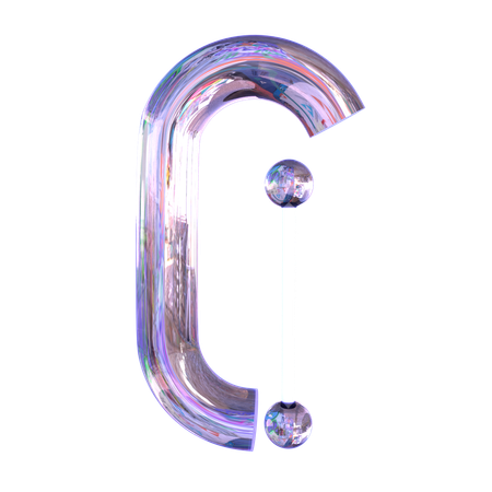 Forme abstraite C  3D Icon