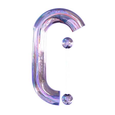 Forme abstraite C  3D Icon