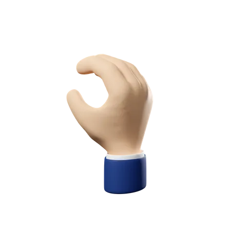 C Hand Gesture  3D Icon