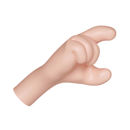 C Hand Gesture  3D Icon
