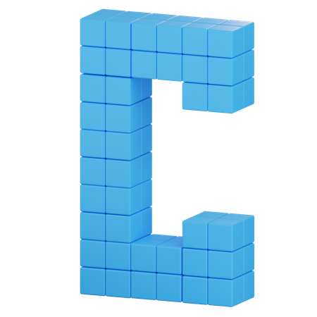 C Latter  3D Icon