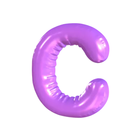 C Latter  3D Icon