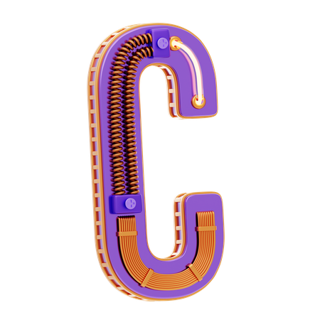 Letra c  3D Icon