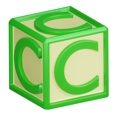 Letra del alfabeto c  3D Icon