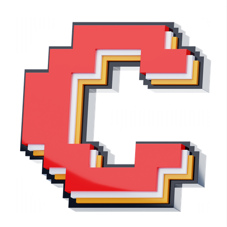 C Letter  3D Icon