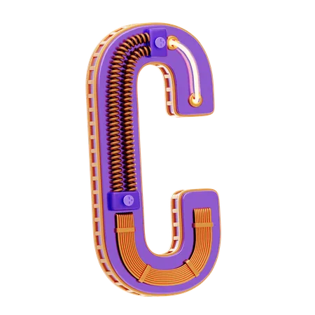 C Letter  3D Icon