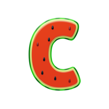C Letter  3D Icon